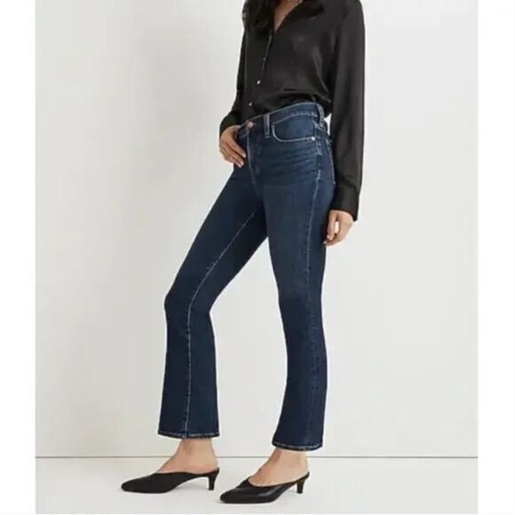 New! Madewell mid rise Kick Out Crop Jeans colleton wash, size 28 - Picture 1 of 15